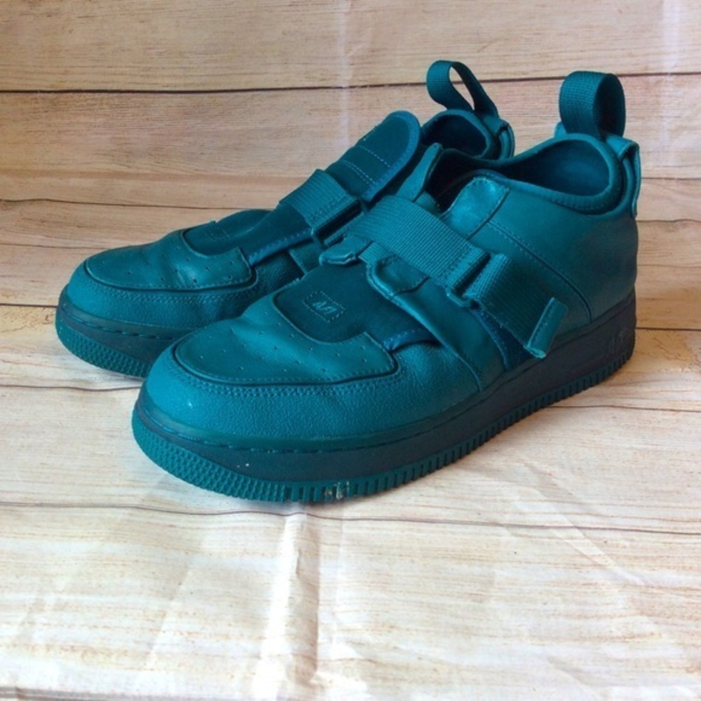 Nike Air Force 1  geode teal Leather sneakers. 8.5